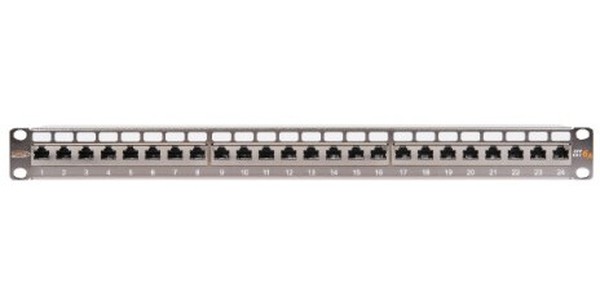 Патч-панель в шкаф 19" 1U, порты: 24xRJ-45 кат. 6a, NIKOMAX NMC-RP24SA2-FT-AN-1U-MT (NMC-RP24SA2-FT-AN-1U-MT)