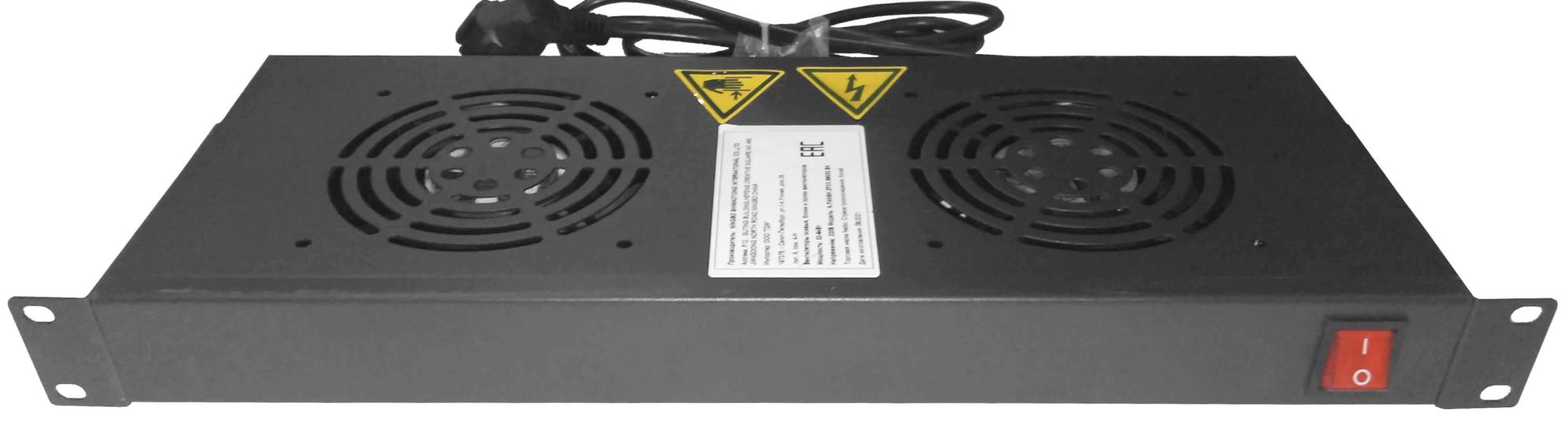 Блок вентиляторов Netko N.FANSH.2FXX.66033.BK, вентиляторов: 2