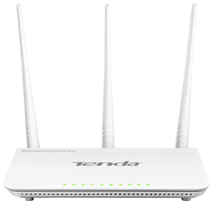 

Wi-Fi роутер Tenda FH303, 802.11n, 300Mbps, 2.4GHz, 3xLAN, белый, FH303