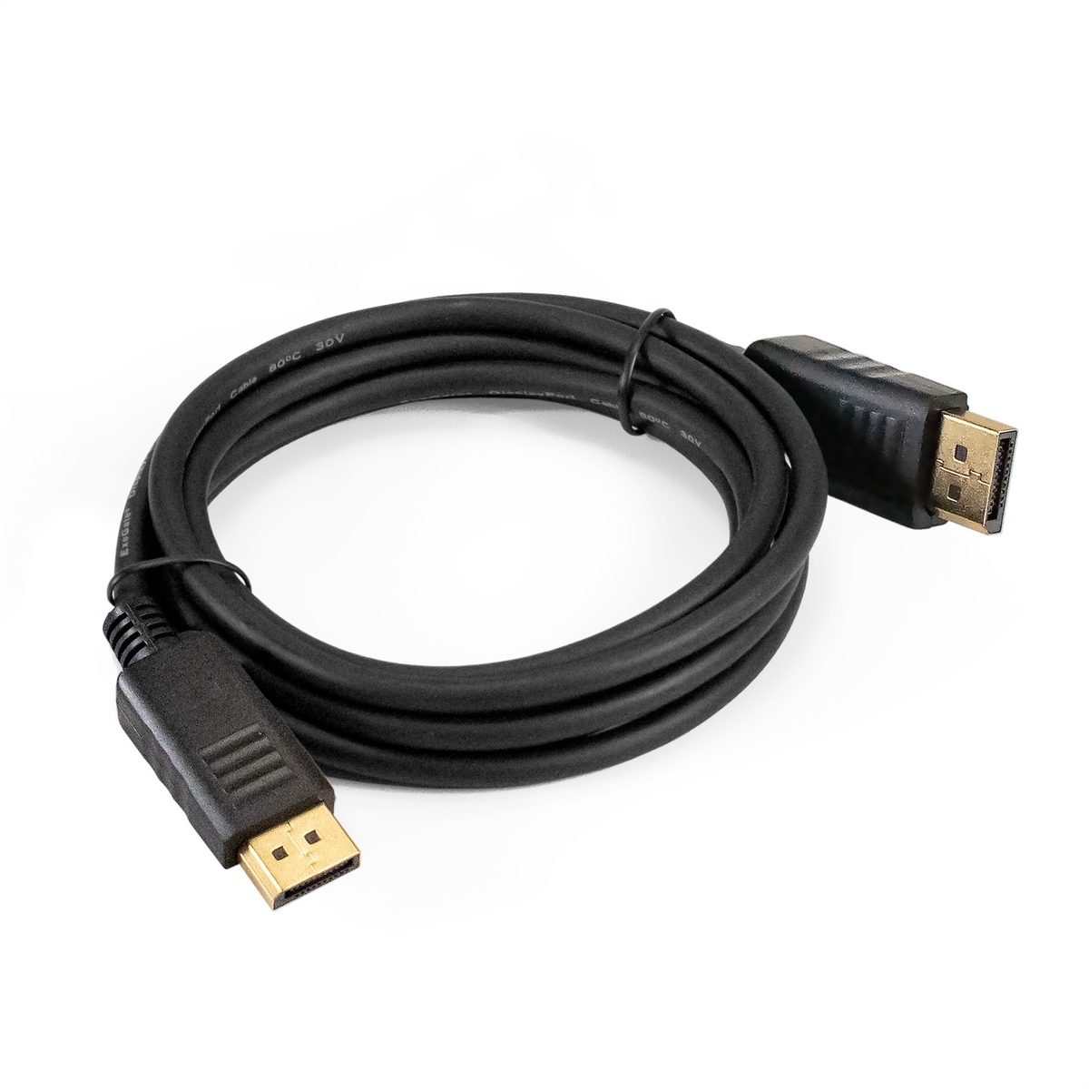 Кабель DisplayPort(20M)-DisplayPort(20M), v1.2/1.2, 2 м, черный Exegate EX-CC-DP-2.0 (EX294679RUS) б/у вскрыта упаковка