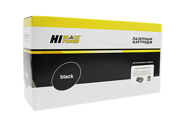 Картридж лазерный Hi-Black HB-CE505X/CF280X/CRG-719 (05X/80X/719/CE505X/CF280X/3479B002), черный, 6900 страниц, совместимый для LJ P2055/P2050/M401/M425 б/у, вскрыта упаковка, следы установки, распечатано несколько тестовых страниц