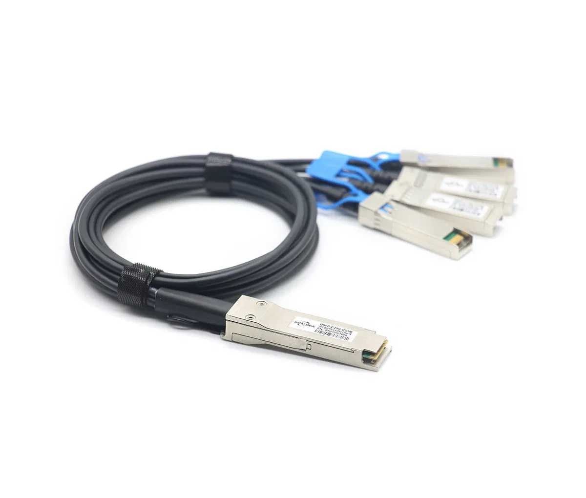 Кабель DAC FIBO FT-Q100-4S25-DAC1m, QSFP28-4xSFP28, 1 м