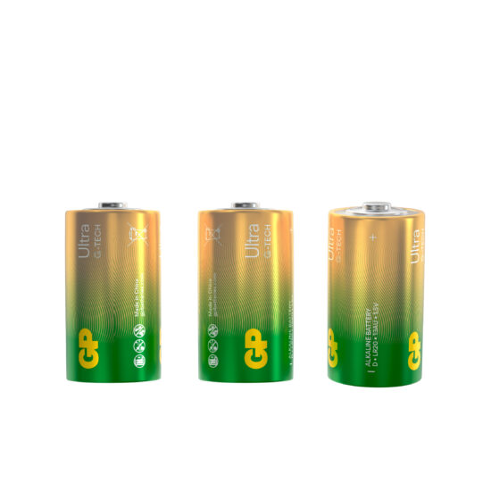 Батарейка GP Ultra, D (LR20), 1.5V, 2 шт