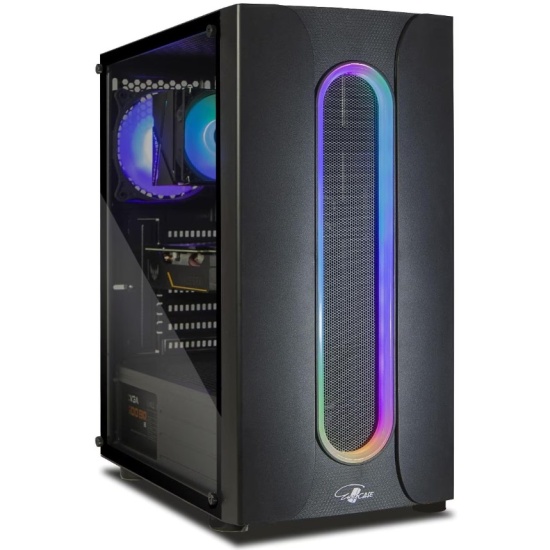 Корпус Eurocase A10, Midi-Tower, без БП, черный