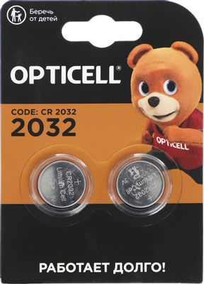 Батарейка OPTICELL SPECIALTY, CR2032, 3V, 2 шт
