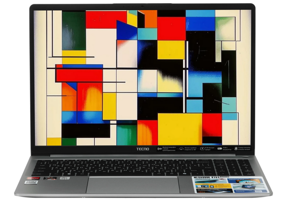 Ноутбук 16" Tecno MegaBook K16SDA, серый (4894947112782)