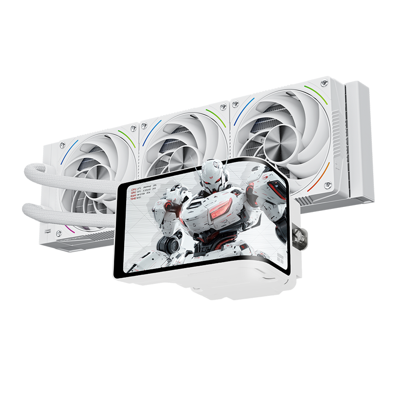 Жидкостное охлаждение Thermalright Wonder Vision 360 Turbo ARGB White, 3x120 мм