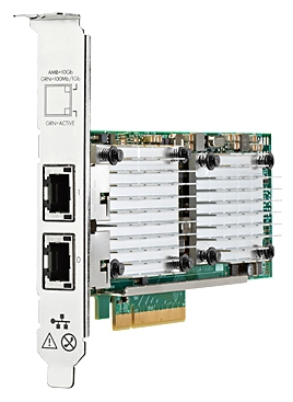 

Сетевая карта HPE 530T, 2xRJ-45, 10 Гб/с, PCI-Ex8, Kit (656596-B21), 530T