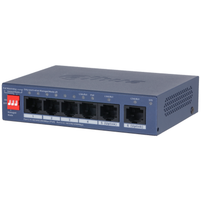 Коммутатор Dahua CS4006-4GT-36, 4x1 Гбит/с, SFP/uplink: RJ-45x2 (DH-CS4006-4GT-36)