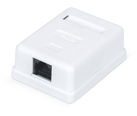 Розетка RJ-45 открытый монтаж, FIBO (FT-WS-RJ45-F5e-1P(W))