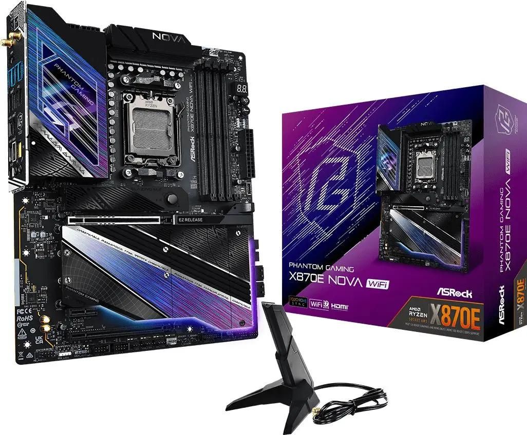 Материнская плата ASRock X870E Nova WiFi, AM5, AMD X870E, ATX