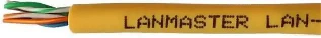 Витая пара Lanmaster UTP кат.5e 4 пары CU 305м. нг(А)-HFLTx (LAN-5EUTP-HFLT-YL)