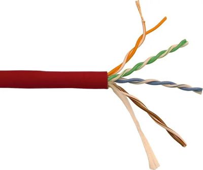 Витая пара Lanmaster UTP кат.5e 4 пары CU 305м. нг(А)-HF (LSZH) (LAN-5EUTP-PT-LSZH-RD)