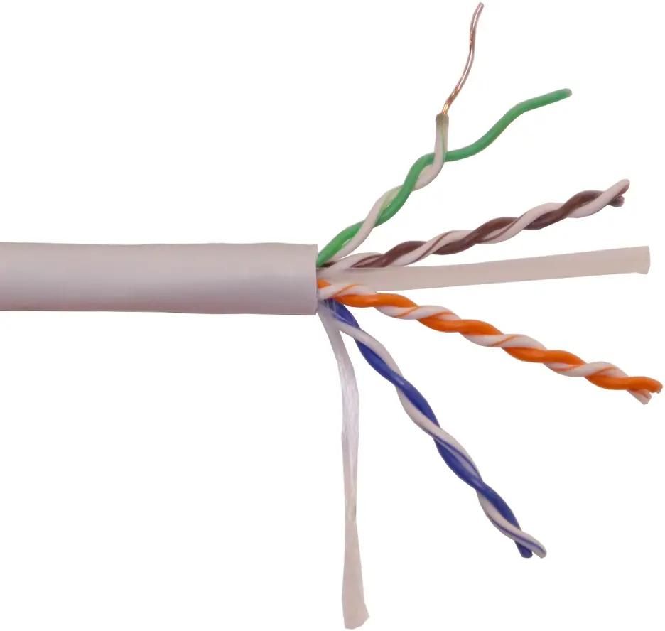 Витая пара Lanmaster UTP кат.6 4 пары CU 305м. нг(А)-HFLTx (LAN-6EUTP-HFLT-BK)