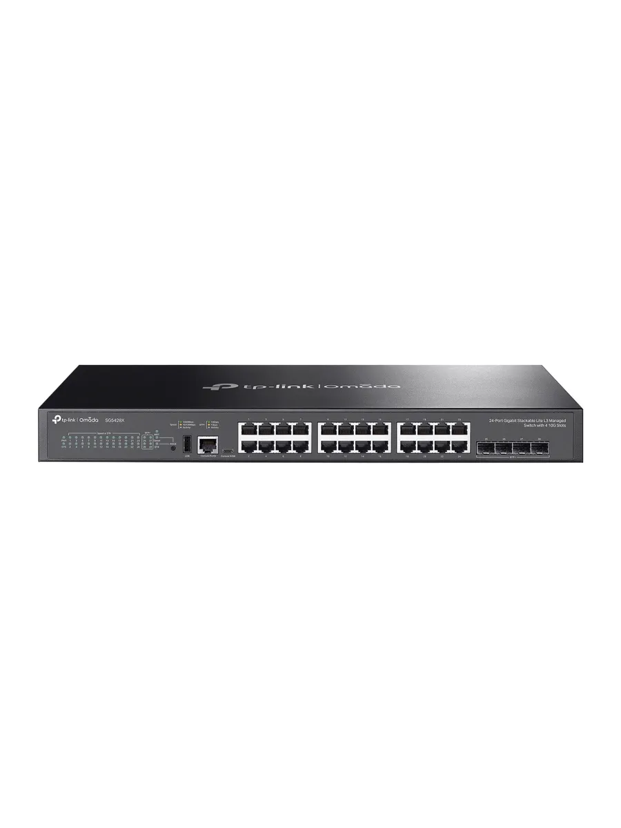 Коммутатор TP-Link Omada SG5428X, 24x1 Гбит/с, SFP/uplink: SFP+x4 (SG5428X)