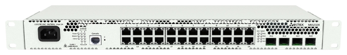 

Коммутатор Eltex MES2324, управляемый, кол-во портов: 24x1 Гбит/с, кол-во SFP/uplink: SFP+ 4x10 Гбит/с, установка в стойку (MES2324_AC), MES2324