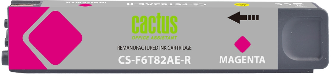 Картридж перезаправляемый Cactus CS-F6T82AE-R, совместимый, пурпурный, для HP