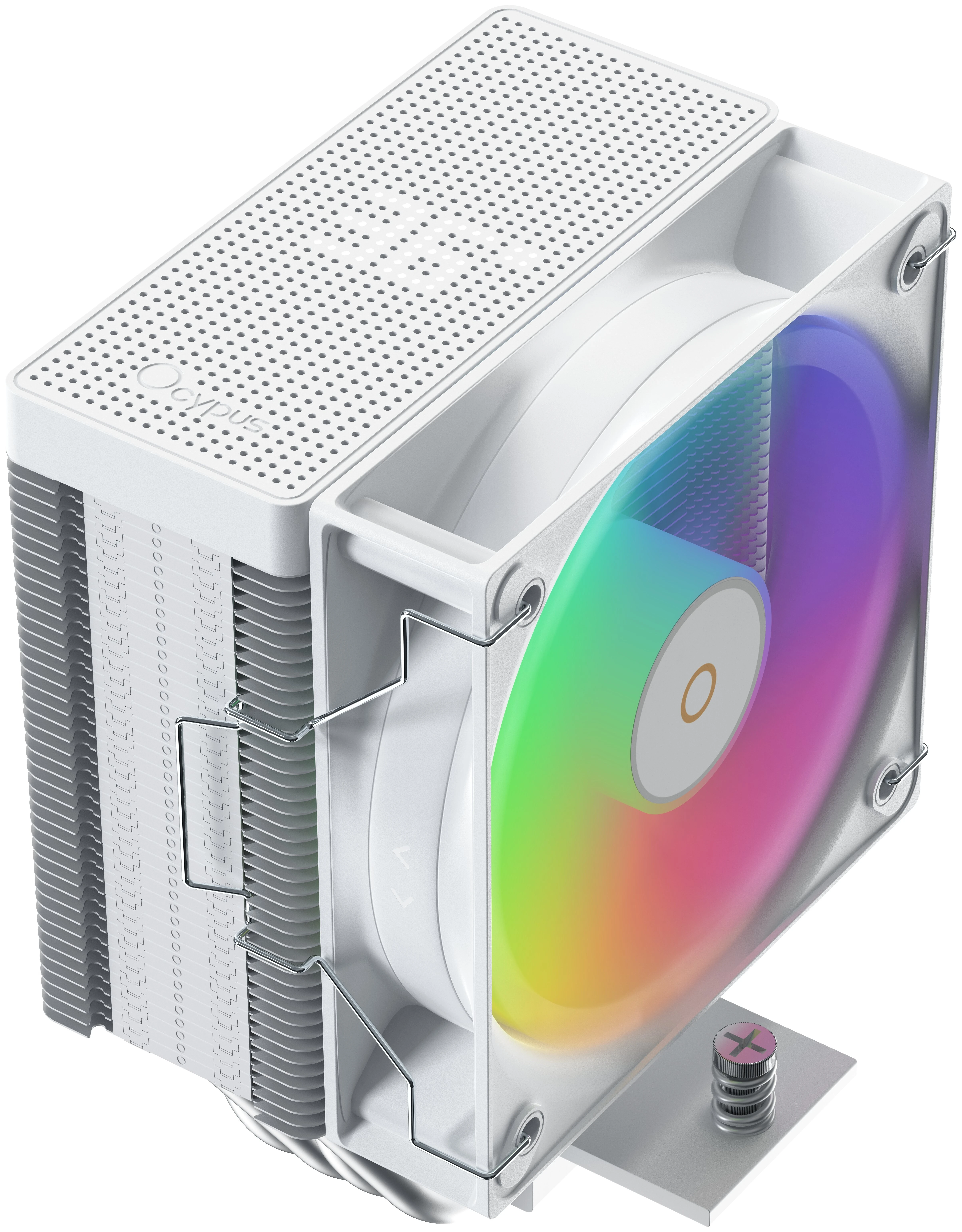 Кулер для процессора Ocypus Gamma A40 WH ARGB Digital, 100 мм, 2400rpm, 200 Вт, ARGB (Gamma-A40-WH1NAWD00X-GL)