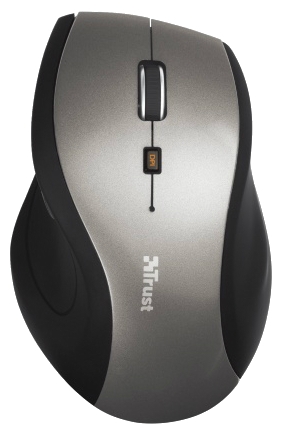 

Мышь беспроводная Trust Sura Wireless Mouse Black-Grey, 1600dpi, оптическая светодиодная, USB, серый, Sura Wireless Mouse Black-Grey