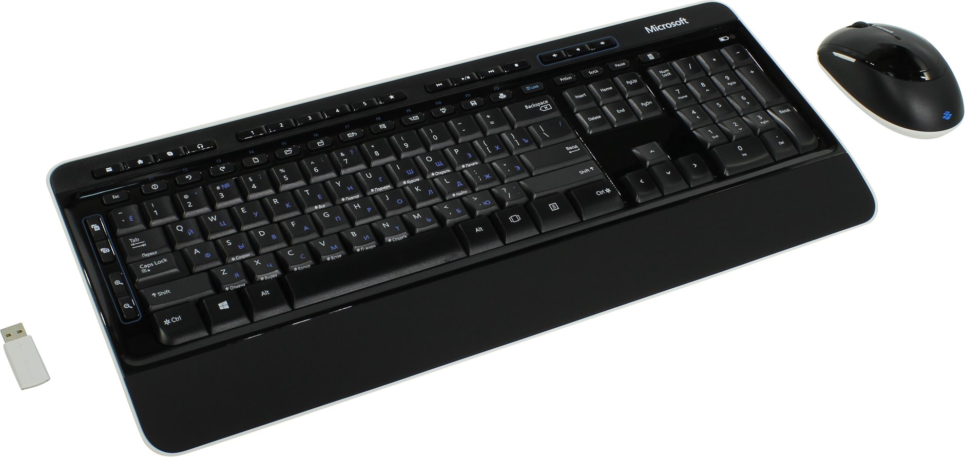 Клавиатура + мышь Microsoft Comfort 3050, беспроводной, USB, черный (PP3-00018)