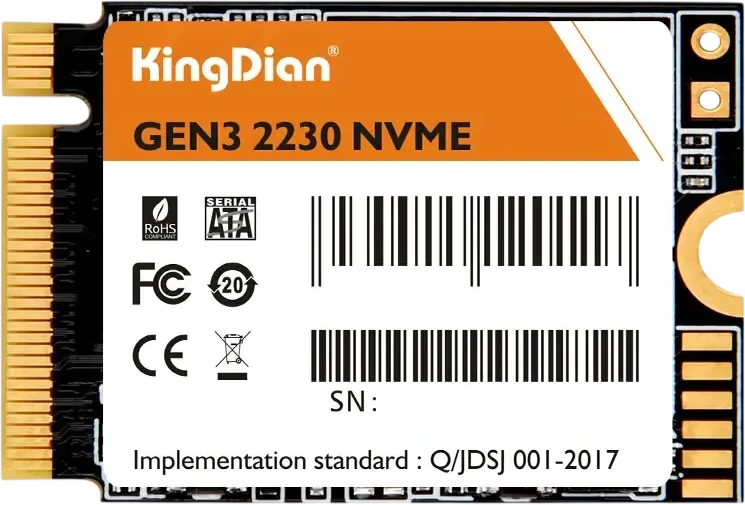 SSD KingDian G33 512Gb M.2 2230 PCIe 3.0 x4 (G33-NVME-M.2-512GB)