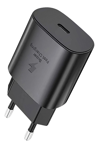 Сетевое зарядное устройство Qumo Energy Light 0102, PD 25 Вт, 3А, черный