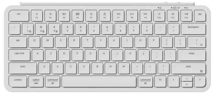 Клавиатура Keychron B1 Pro, Bluetooth/Радиоканал/USB, белый (B1P-K8)