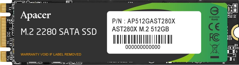 SSD Apacer AST280X 512Gb M.2 (AP512GAST280X-1)