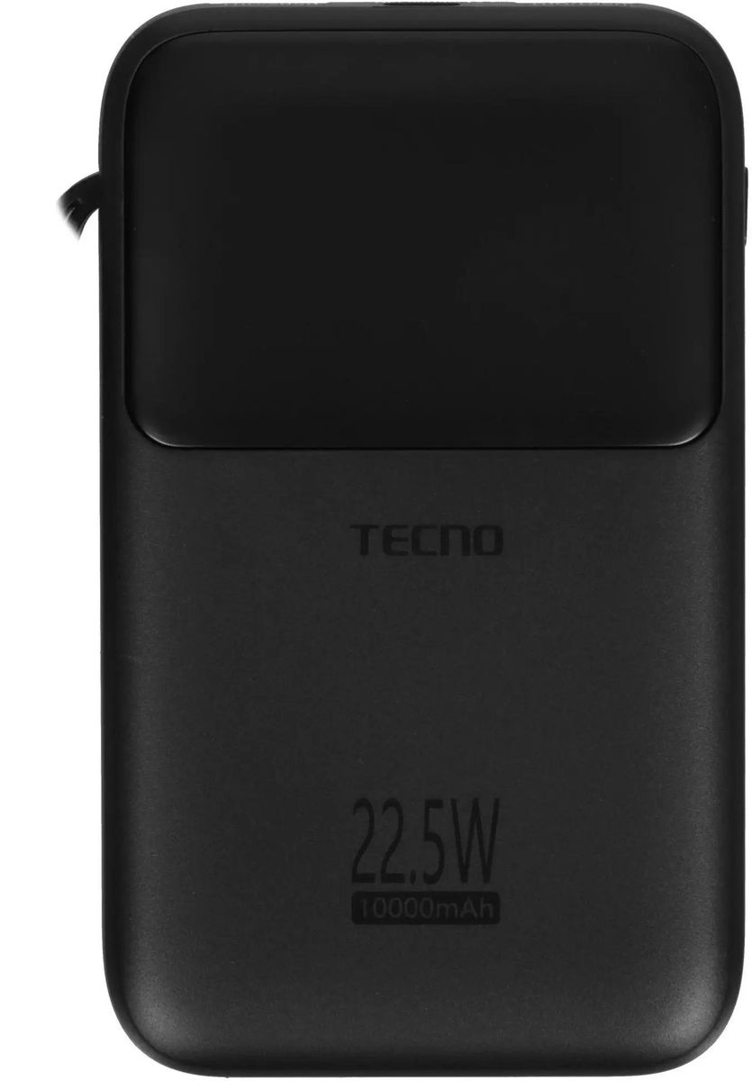 Портативный аккумулятор (Powerbank) Tecno Pocket S101Q, 10000 мА·ч, черный