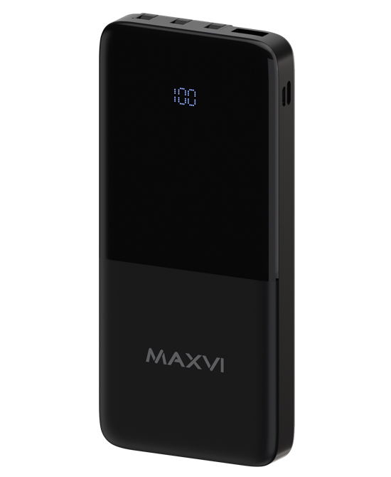 Портативный аккумулятор (Powerbank) Maxvi PB10-09, 10000 мА·ч, черный