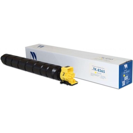 Картридж лазерный NV Print NV-TK-8365Y (TK-8365Y/1T02YPANL0), желтый, 12000 страниц, совместимый для Kyocera TASKalfa 2554ci новый, нетоварный вид упаковки
