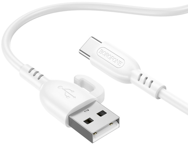 Кабель USB(Am)-Lightning 8-pin(M), 1 м, белый, Borofone BX91i (BX91i White)
