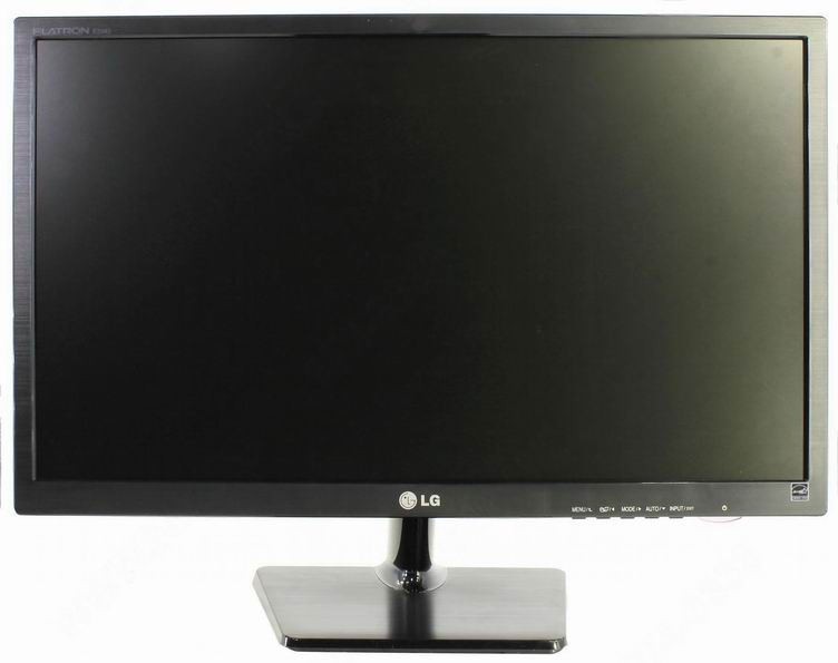 Монитор 24" LG E2442T-BN, 1920x1080, 250cd/m2, 5ms, VGA/DVI б/у, следы эксплуатации, треснут корпус рамки на лицевой части и сбоку корпуса, комплект: блок питания