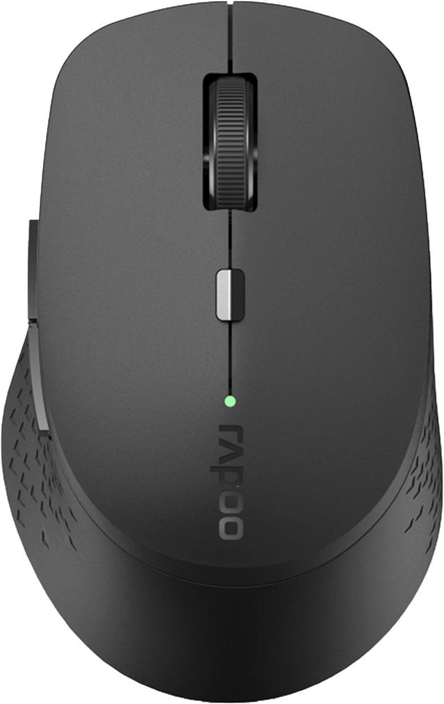 Мышь Rapoo M300L Silent, Bluetooth/Радиоканал/USB, темно-серый (M300L-DGRY)