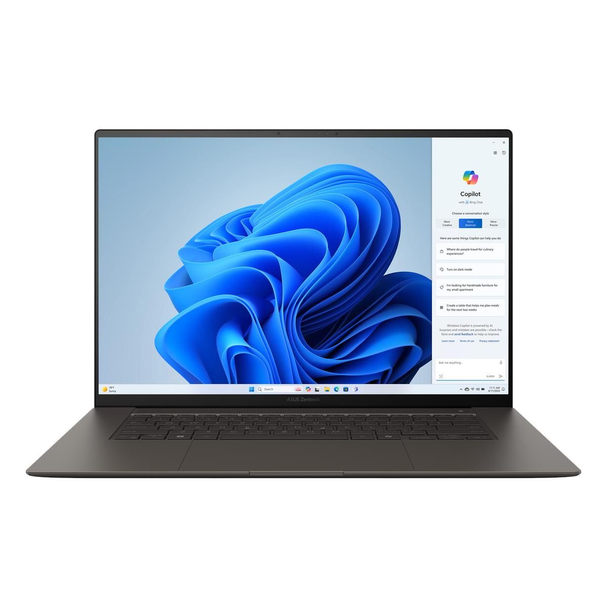 Ноутбук 16" ASUS ZenBook S 16 UM5606WA-RK216W, серый (90NB13M1-M00DF0)