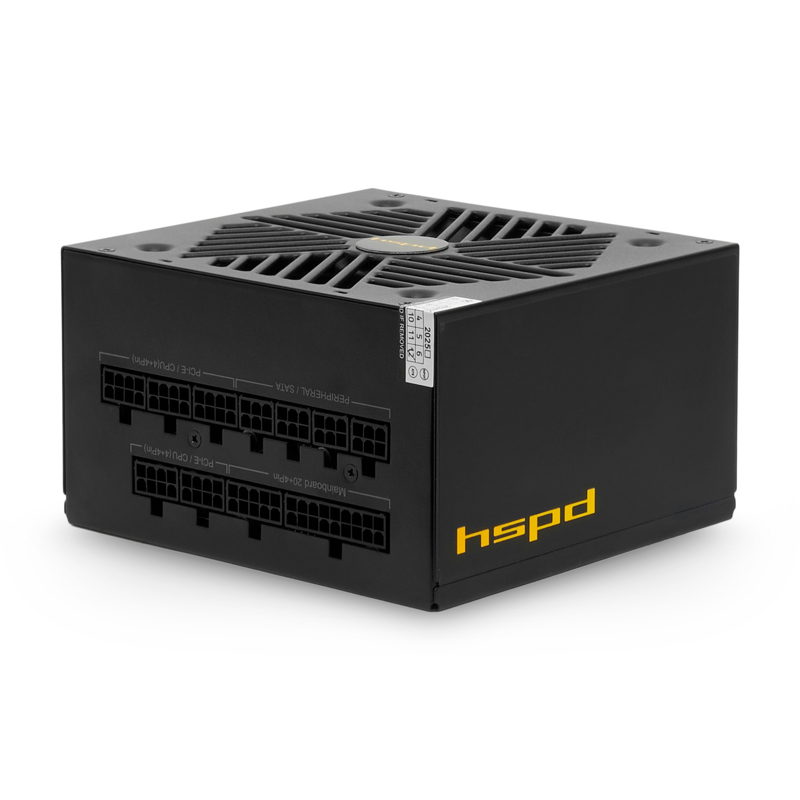 Блок питания 750 Вт, HSPD HSK-750GF-BK 80 Plus Gold