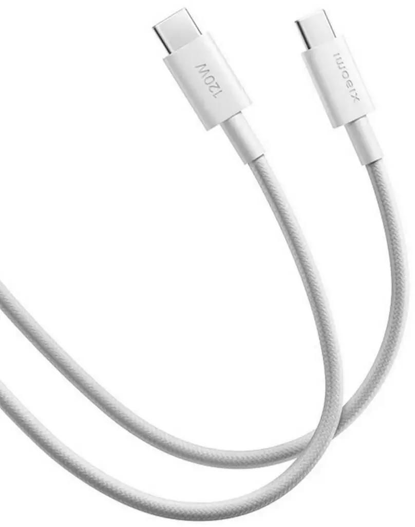 Кабель USB Type-C(M)-USB Type-C(M), 2 м, белый, Xiaomi (BHR087AGL)