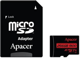 Карта памяти microSDHC Apacer 256Gb Class 10 UHS-I (AP256GMCSX10UB-R)