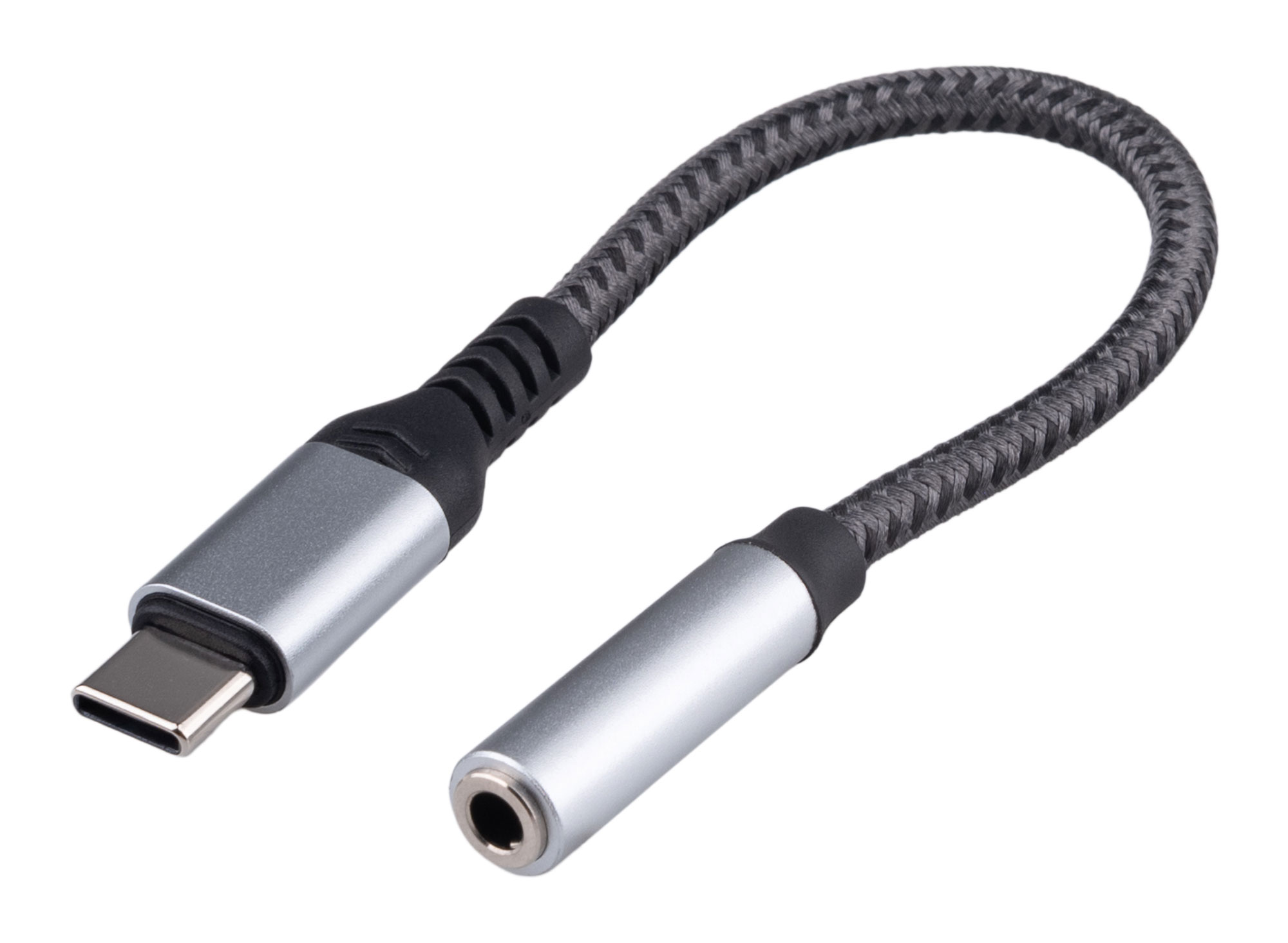 Кабель-переходник (адаптер) USB Type-C(M) Jack 3.5mm(F), 15 см, Cablexpert CCA-UC3.5F-AL