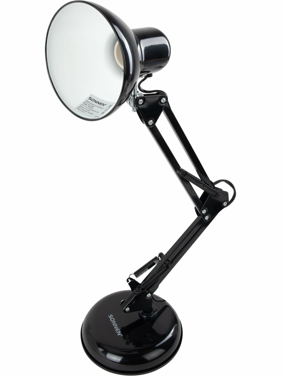Светильник настольный Sonnen TL-005, 40 Вт, черный
