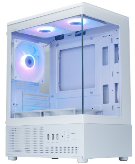 Корпус XASTRA Q300M Q300M-3FM12A-C6-WH, Mini-Tower, без БП, белый