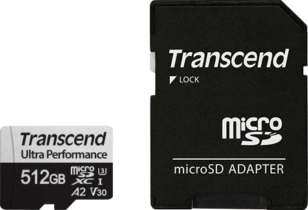 Карта памяти microSDXC Transcend 512Gb Class 10 UHS-I U3 (TS512GUSD340S)