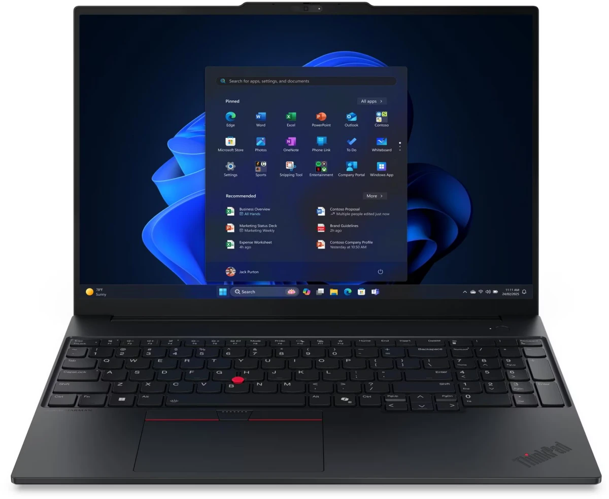 Ноутбук 16" Lenovo ThinkPad E16 G3, черный (21TF004RFW)