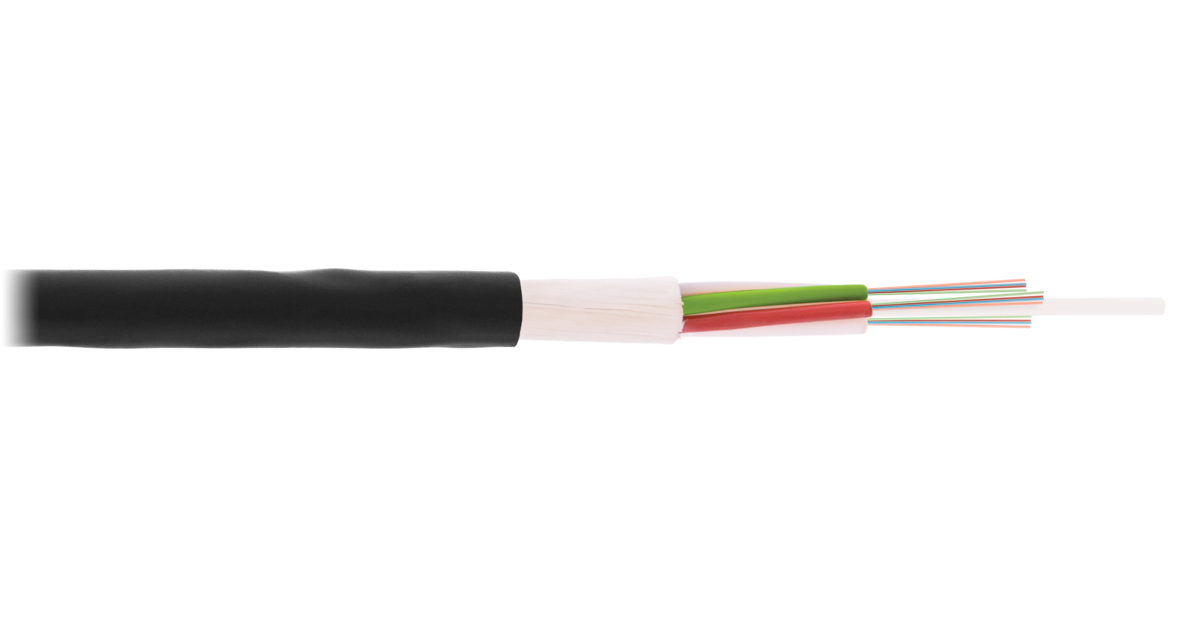 Кабель оптический одномодовый, 16 волокон NIKOLAN, 1 км (NKL-F-016A1S-06B-BK-F002)