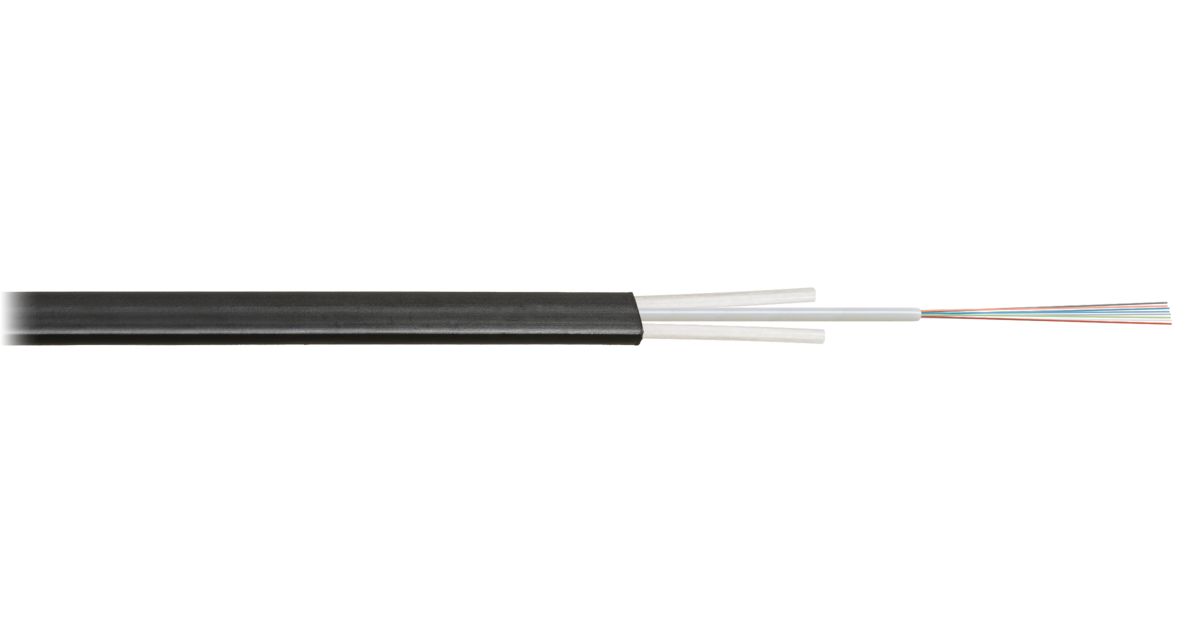 Кабель оптический одномодовый, 6 волокон NIKOLAN, 1 км (NKL-F-006A1D-01B-BK-F003)