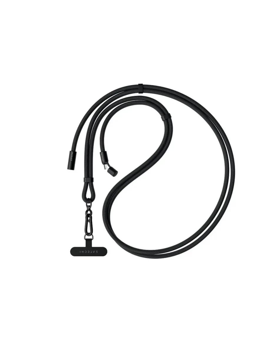 Кабель USB Type-C(M)-USB Type-C(M), 1.5 м, черный, Satechi OntheGo Crossbody Lanyard (ST-LOTGLK)