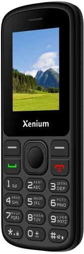 Мобильный телефон Xenium X160, 1.77" 160x128 TFT, 2-Sim, 800 мА·ч, USB Type-C, черный (CTX160BK/00) б/у, небольшие потертости на задней крышке, немного мятая упаковка, полный комплект