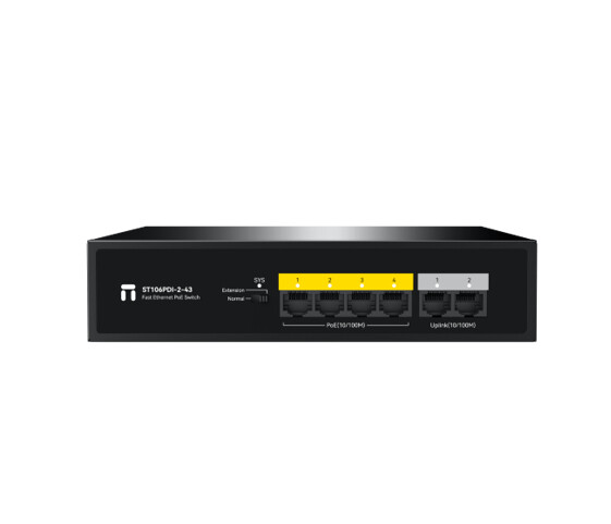 Коммутатор Netis ST106PDI-2-43, 4x100 Мбит/с, SFP/uplink: RJ-45x2 (ST106PDI-2-43)