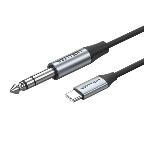 Кабель USB Type-C(M) Jack 6.35mm(M), 1 м, Vention BIJH