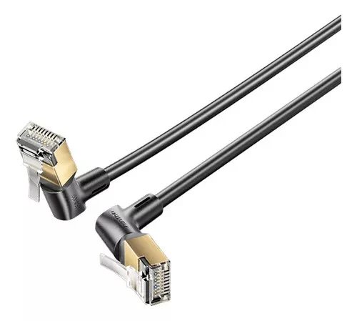 Патч-корд Vention STP, кат.8, 0.5 м, RJ45-RJ45, черный (IKLBD)